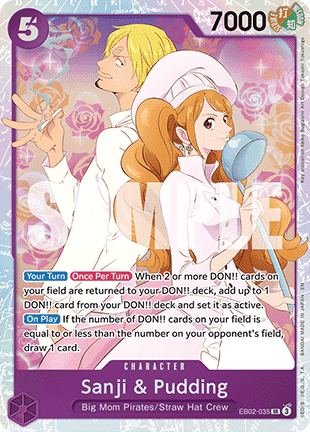 Sanji & Pudding (EB02-035) (V.1) EB02 Super Rare Near Mint Englisch