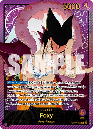 Foxy (OP07-059) EB02 Special Rare Near Mint Englisch