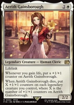 Aerith Gainsborough FIN-4 Rare Near Mint Englisch