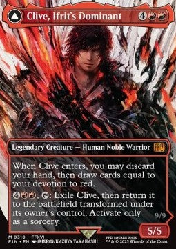 Clive, Ifrit's Dominant // Ifrit, Warden of Inferno XFIN-318 Mythic Good Englisch