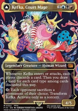 Kefka, Court Mage // Kefka, Ruler of Ruin (V.1) XFIN-322 Mythic Good Deutsch
