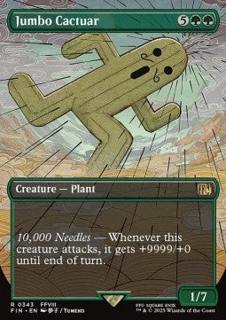 Jumbo Cactuar XFIN-343 Rare Near Mint Englisch Foil