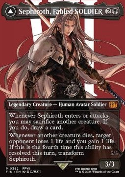 Sephiroth, Fabled SOLDIER // Sephiroth, One-Winged Angel (V.2) XFIN-382 Mythic Excellent Deutsch