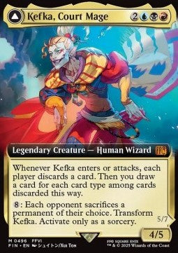 Kefka, Court Mage // Kefka, Ruler of Ruin XFIN-496 Mythic Near Mint Englisch