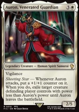 Auron, Venerated Guardian FIC-10 Rare Excellent Deutsch