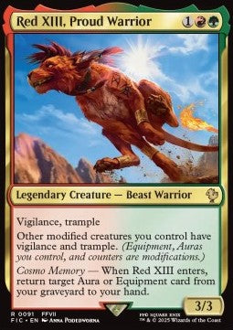 Red XIII, Proud Warrior FIC-91 Rare Excellent Deutsch