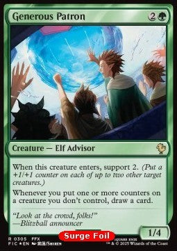 Generous Patron CFIC-305 Rare Near Mint Englisch Foil