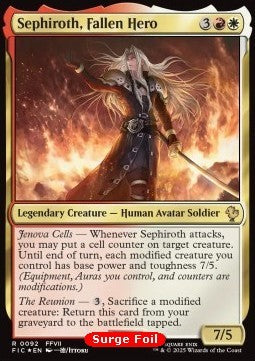 Sephiroth, Fallen Hero CFIC-92 Rare Excellent Englisch Foil