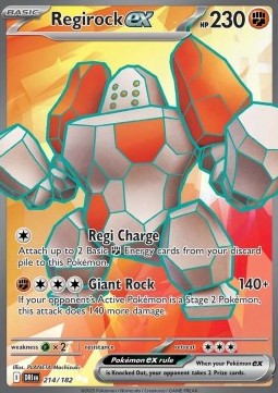 Regirock ex DRI-214 Ultra Rare Near Mint Englisch