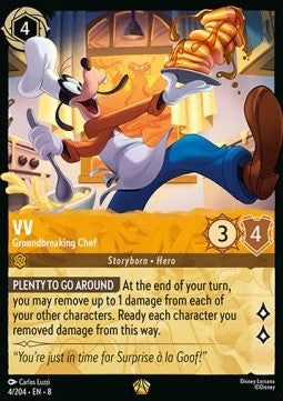 Goofy - Bahnbrechender Koch 8JAF-4 Legendary Near Mint Deutsch Foil