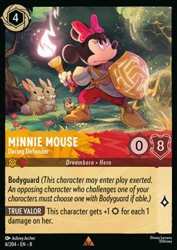 Minnie Maus - Wagemutige Beschützerin 8JAF-6 Rare Near Mint Deutsch Foil