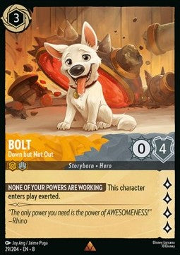 Bolt - Am Boden, aber nicht am Ende 8JAF-29 Rare Near Mint Deutsch