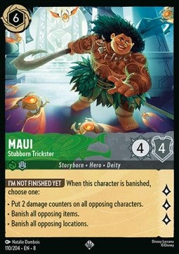 Maui - Sturköpfiger Schwindler 8JAF-110 Super Rare Near Mint Deutsch Foil
