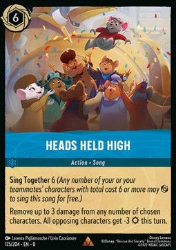Heads Held High 8JAF-175 Rare Near Mint Englisch