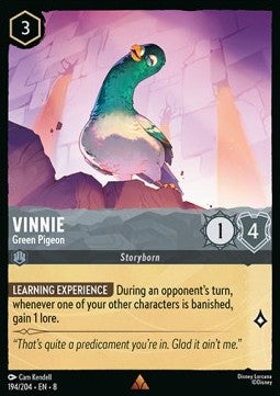 Vinnie - Green Pigeon 8JAF-194 Rare Near Mint Englisch