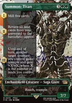 Summon: Titan XFIN-373 Rare Near Mint Englisch Foil