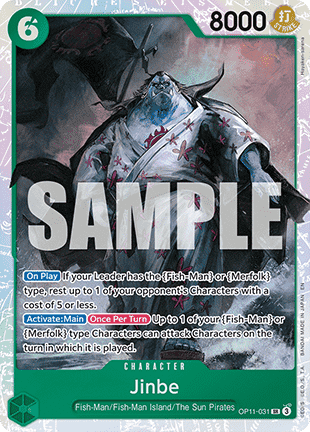 Jinbe (OP11-031) (V.1) OP11 Jinbe (OP11-031) Boosterfrisch Englisch