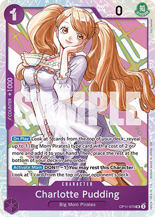 Charlotte Pudding (OP11-070) (V.1) OP11 Super Rare Near Mint Englisch