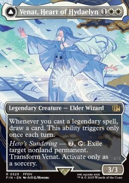 Venat, Heart of Hydaelyn // Hydaelyn, the Mothercrystal XFIN-329 Rare Near Mint Englisch