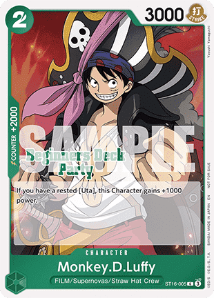 Monkey.D.Luffy (ST16-005) (V.1) UP Common Near Mint Englisch