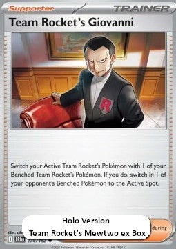 Team Rocket's Giovanni xDRI-174 Promo Excellent Englisch