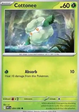 Cottonee WHT-004 Common Near Mint Englisch Reverse Holo
