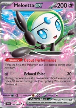 Meloetta ex BLK-044 Double Rare Near Mint Englisch