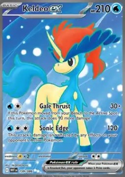 Keldeo ex WHT-159 Ultra Rare Near Mint Englisch