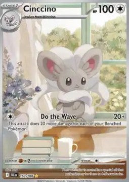 Cinccino BLK-153 Illustration Rare Near Mint Englisch