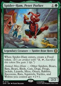 Spider-Ham, Peter Porker SPM-114 Rare Excellent Englisch