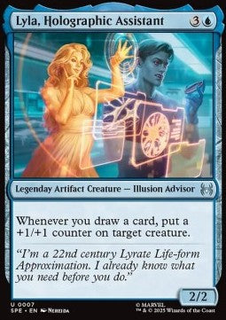 Lyla, Holographic Assistant SPE-7 Uncommon Excellent Englisch Foil