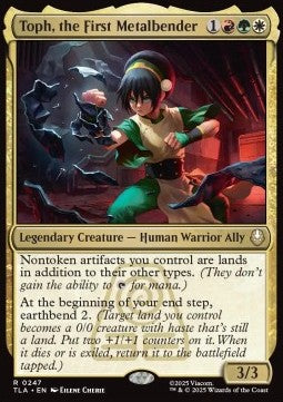 Toph, the First Metalbender TLA-247 Rare Near Mint Englisch Foil