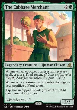 The Cabbage Merchant (V.1) TLE-134 Rare Near Mint Englisch Foil