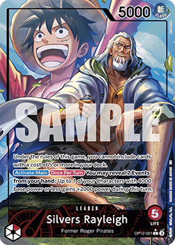 Silvers Rayleigh (OP12-001) (V.2) OP12 Alternate Art Boosterfrisch Englisch