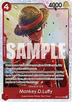 Monkey.D.Luffy (OP12-015) (V.1) OP12 Super Rare Near Mint Englisch