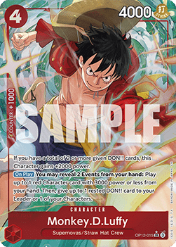 Monkey.D.Luffy (OP12-015) (V.2) OP12 Alternate Art Boosterfrisch Englisch