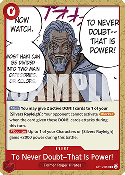 To Never Doubt--That Is Power! (OP12-016) OP12 Common Boosterfrisch Englisch
