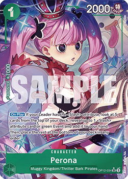 Perona (OP12-034) (V.2) OP12 Alternate Art Boosterfrisch Englisch