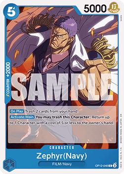 Zephyr(Navy) (OP12-046) OP12 Common Boosterfrisch Englisch