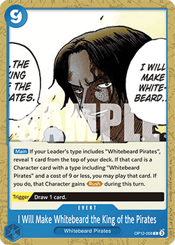 I Will Make Whitebeard the King of the Pirates (OP12-058) OP12 Common Boosterfrisch Englisch