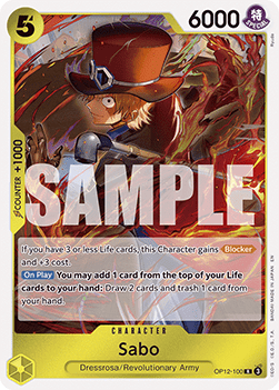 Sabo (OP12-100) OP12 Rare Boosterfrisch Englisch
