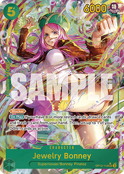 Jewelry Bonney (OP12-118) (V.2) OP12 Alternate Art Boosterfrisch Englisch