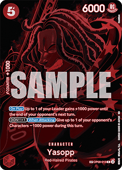 Yasopp (OP09-013) OP12 Special Rare Boosterfrisch Englisch