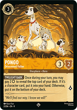 Pongo - Entschlossener Vater (V.1) 9FAB-2 Super Rare Boosterfrisch Deutsch Foil