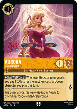 Aurora - Hält Hof (V.1) 9FAB-6 Uncommon Boosterfrisch Deutsch