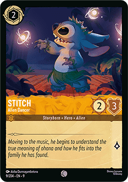 Stitch - Außerirdischer Tanzer (V.1) 9FAB-9 Common Boosterfrisch Deutsch