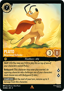 Pluto - Entschlossener Verteidiger 9FAB-14 Rare Boosterfrisch Deutsch Foil