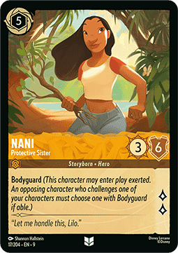 Nani - Beschützende Schwester 9FAB-17 Uncommon Boosterfrisch Deutsch Foil