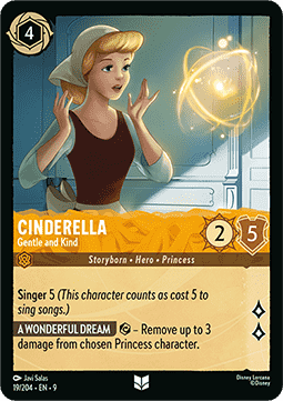 Cinderella - Behutsam und freundlich 9FAB-19 Uncommon Boosterfrisch Deutsch