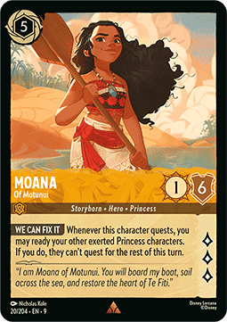 Vaiana - Von Motunui 9FAB-20 Rare Boosterfrisch Deutsch Foil